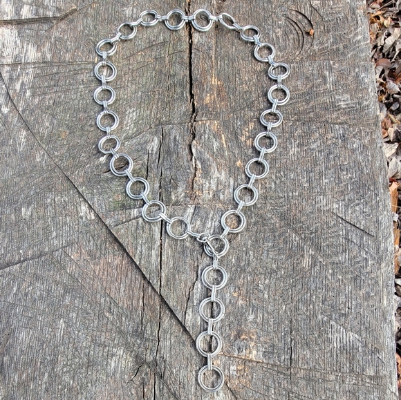 Women"s Silver Waist Chain Hippie Belt. - Picture 2 of 4